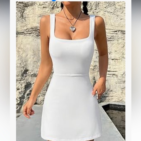 WIMOLL White Sleeveless Dress Sz L Women - Picture 6 of 6